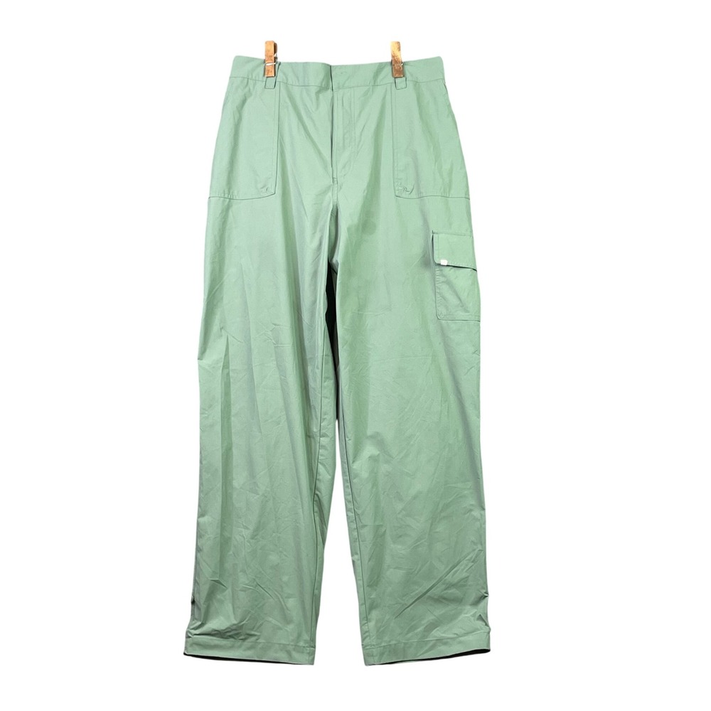 Marika Cargo Pants Women XL Green Wide Relaxed Utility Outdoor Casual Trousers